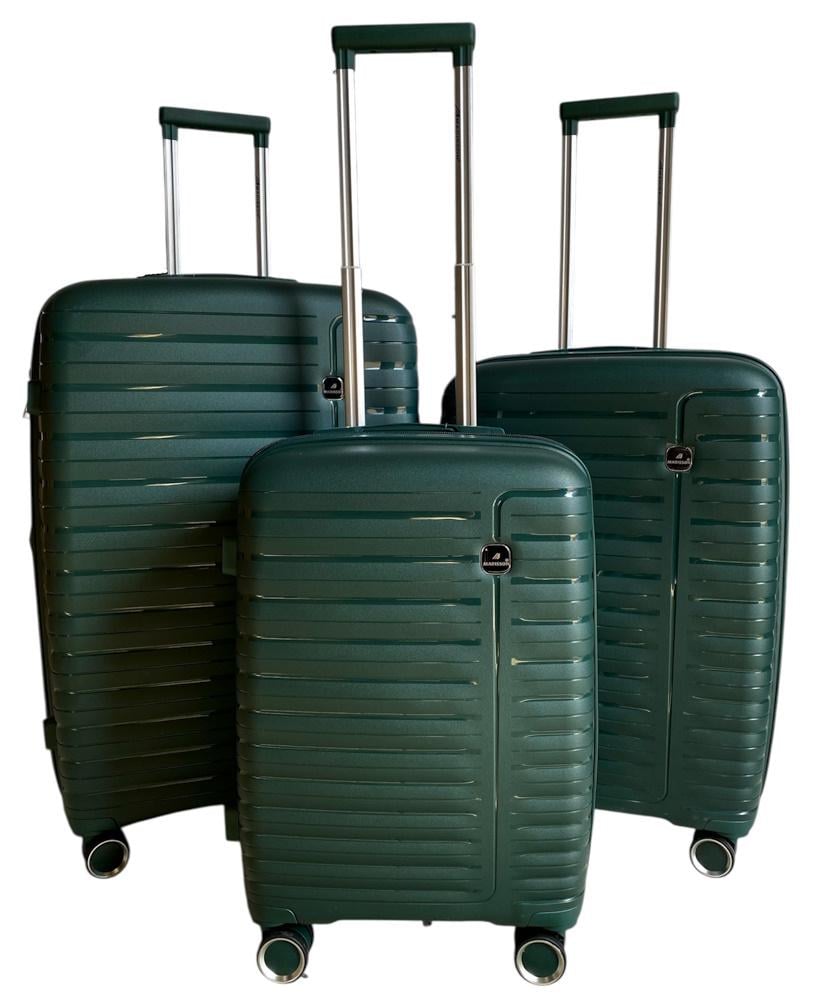 Комплект чемоданов Madisson Snowball Темно-зеленый (51203)