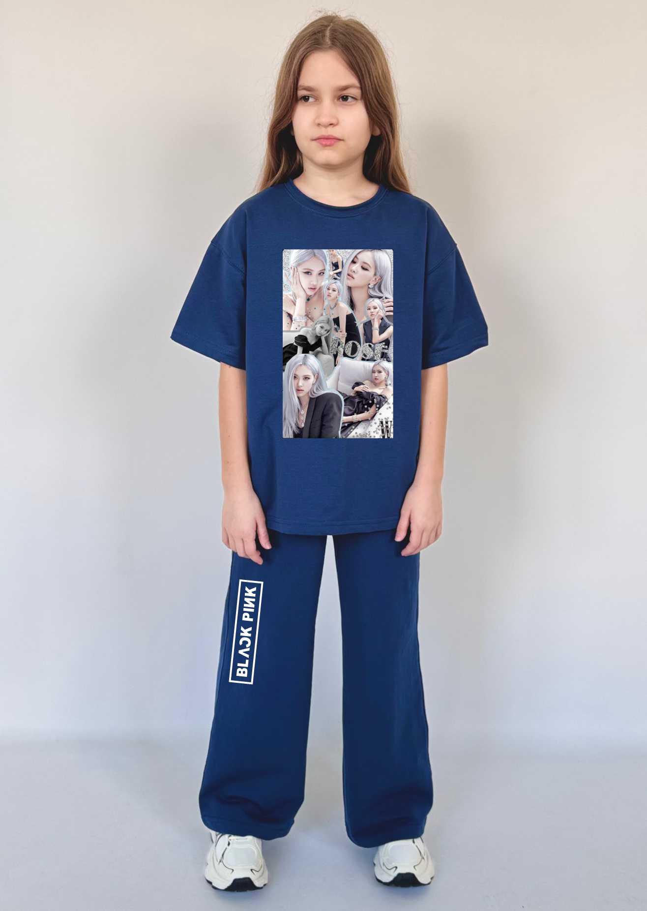 Комплект для дівчат TM Spinogriz СПИ2025 Black Pink 140 см Синій (25880818)