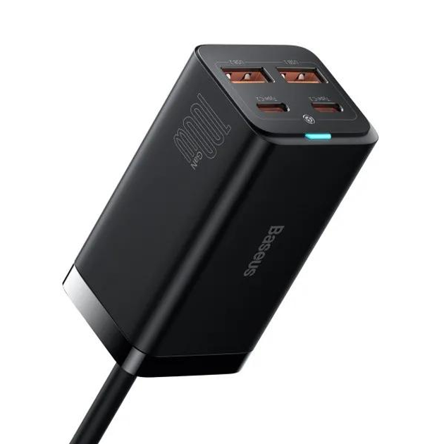 Зарядний пристрій BASEUS GaN3 Pro Desktop Fast Charger 100W з кабелем 100W 20V/5A 1 м (18966054) - фото 4