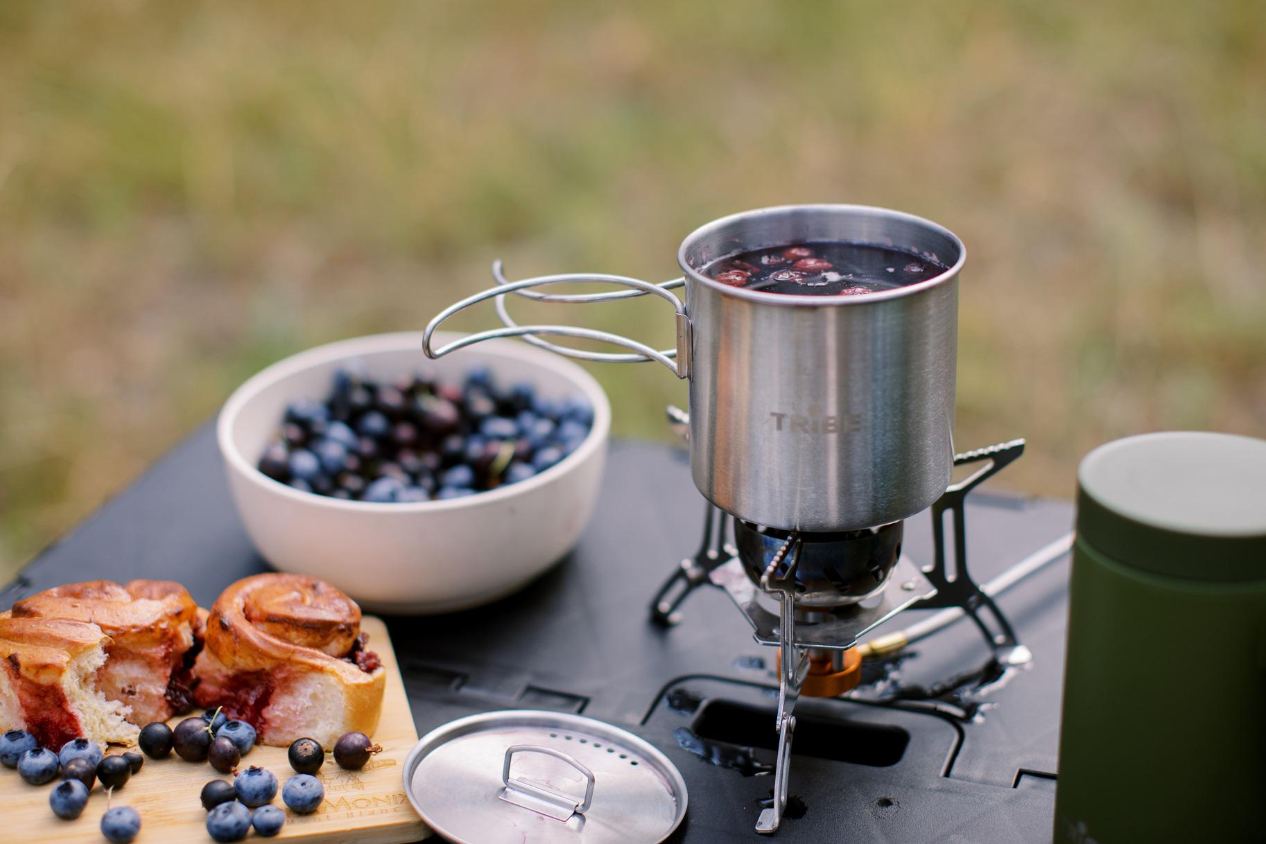 Кружка з кришкою та складними ручками Tribe Camping Cup (T-FA-0012-metal) - фото 12 Кружка з кришкою та складними ручками Tribe Camping Cup (T-FA-0012-metal) - фото 12