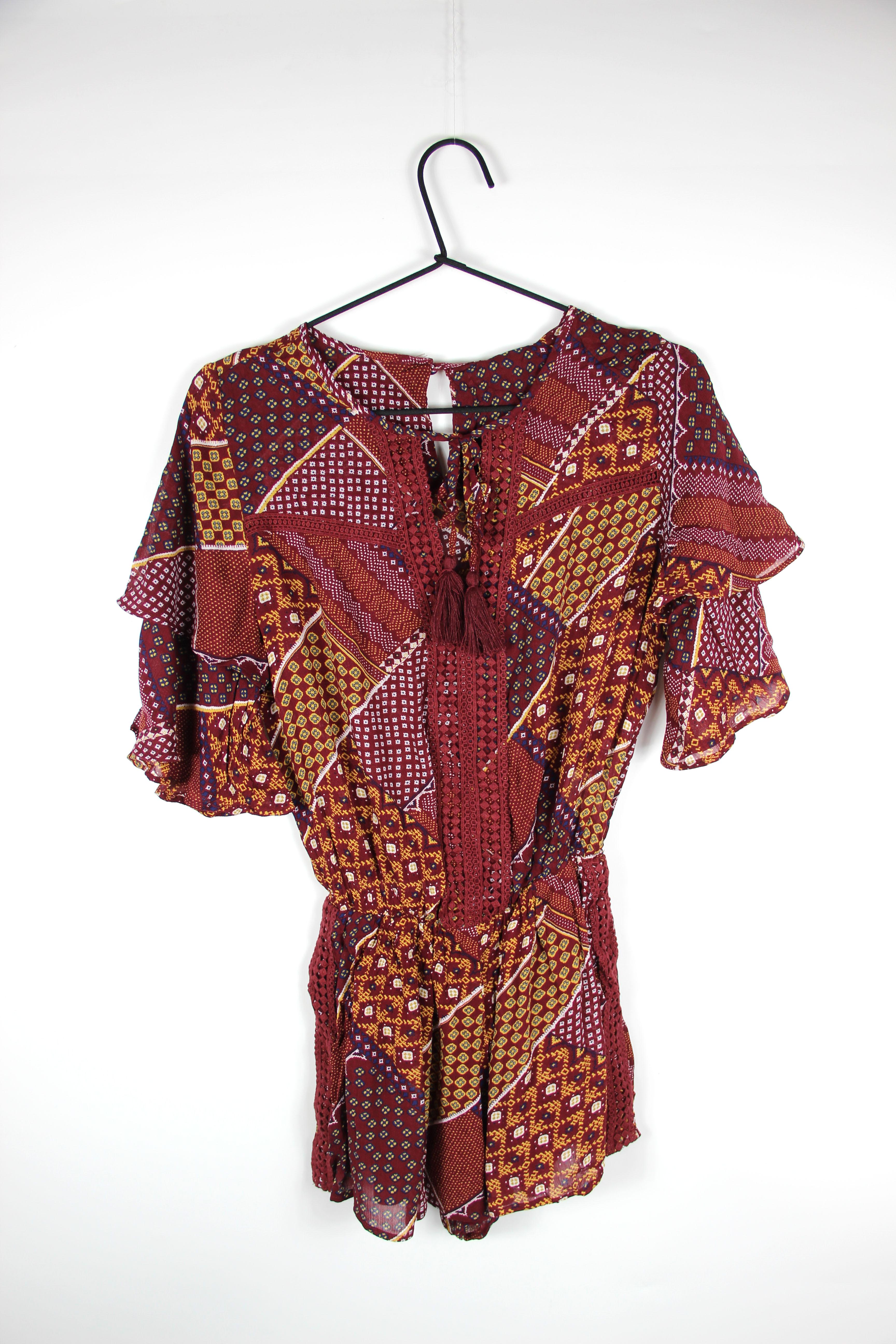 Комбинезон ONLY 118378502 S Бордовый