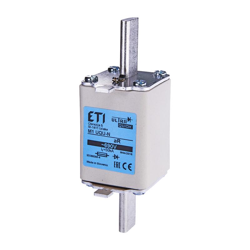 Предохранитель ножевой с плавкой вставкой ETI M1UQU-N 63А gR NH1 690 В (4333209)