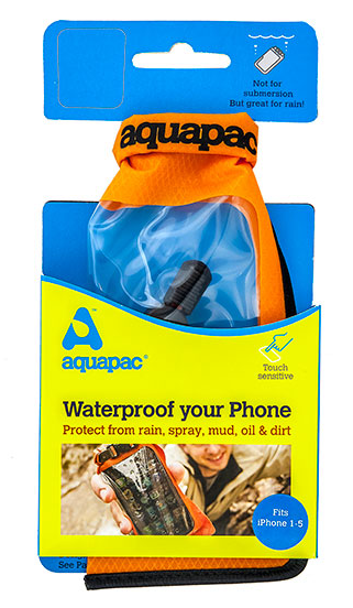 Чехол водонепроницаемый мини AQUAPAC 034 Mini Stormproof Phone Case Оранжевый - фото 3