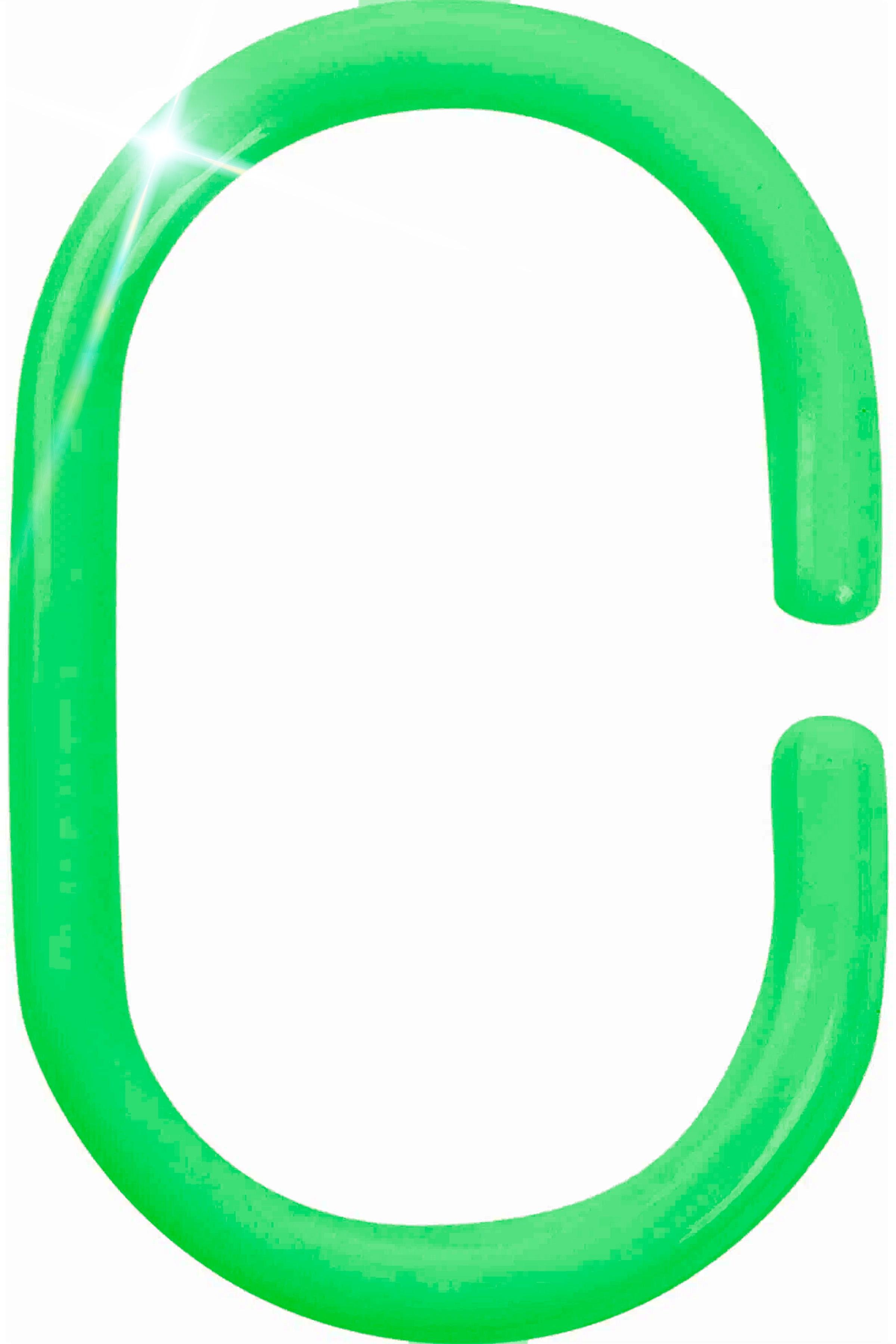 Кільця для штор у ванну BRS пластикові 12 шт. Зелений (449951819)