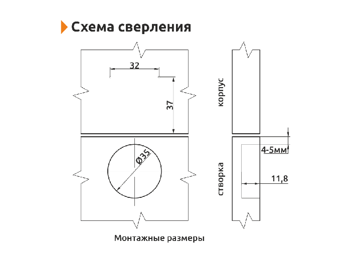 Петля Giff напівнакладна 100° з доводчиком CLIP-ON - фото 3