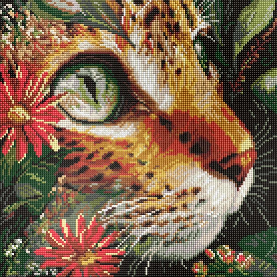 Алмазна мозаїка Ideyka Бездонні очі 40x40 см (AMO8325)