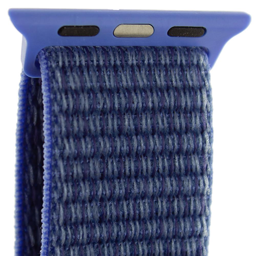 Ремінець нейлоновий Sport Loop Band для Apple Watch 42/44/45 мм Series SE/7/6/5/4/3/2/1 №27 Cape Cod Blue - фото 2