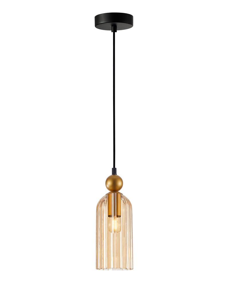 Подвесной светильник Italux PND-74839-1-GD-AMB Narisa E27 1x40W IP20 Золотой (24027270)