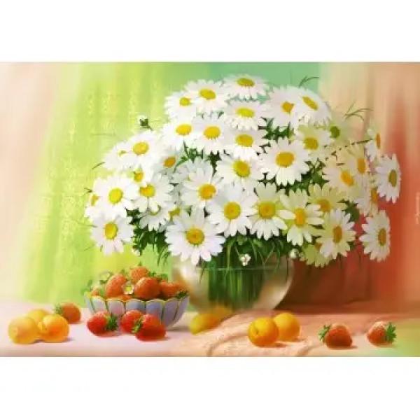 Алмазная мозаика ColorArt Букет ромашек 40х50 см (SP051)