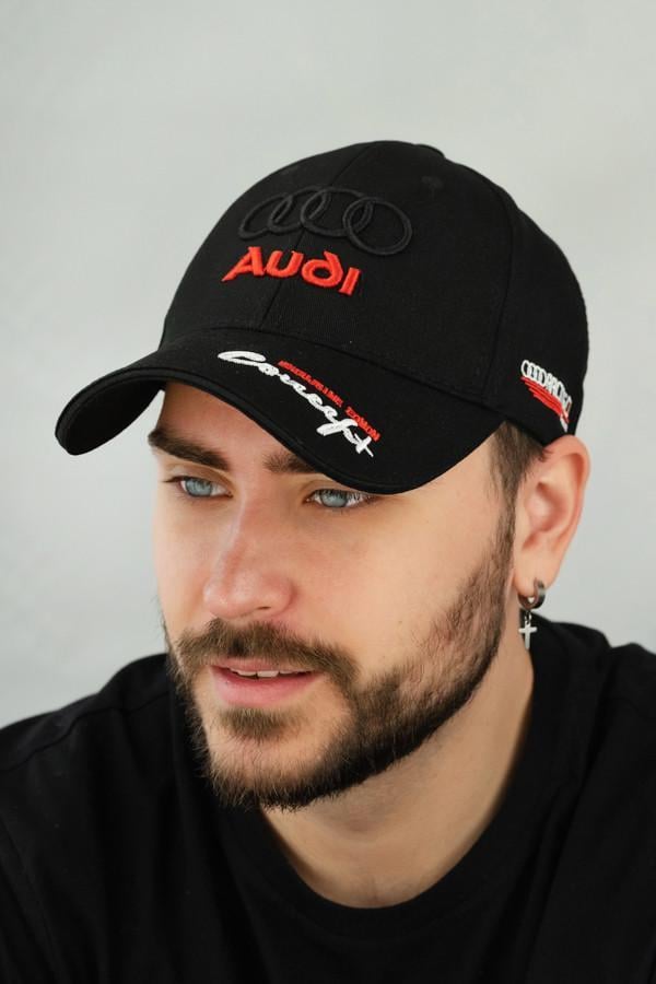 Бейсболка для автомобилистов Braxton "Audi Racing" унисекс Черный (1676)