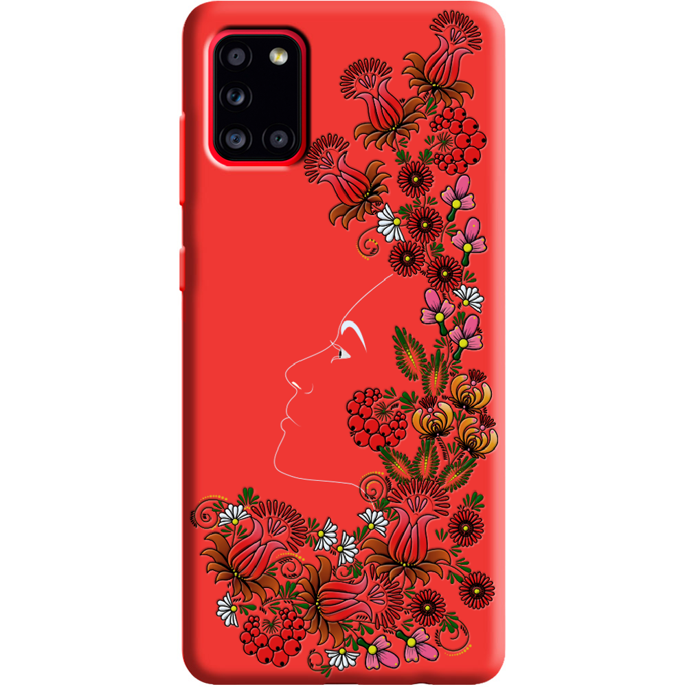 Чехол Boxface Samsung A315 Galaxy A31 3D Ukrainian Muse Красный силикон (39470-bk64-39892)