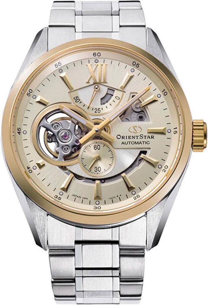 Наручные часы мужские Orient Star Contemporary Modern Skeleton RE-AV0124G00B со стальным корпусом/сапфировым стеклом WR 100 м Золотистые Наручные часы мужские Orient Star Contemporary Modern Skeleton RE-AV0124G00B со стальным корпусом/сапфировым стеклом WR 100 м Золотистые