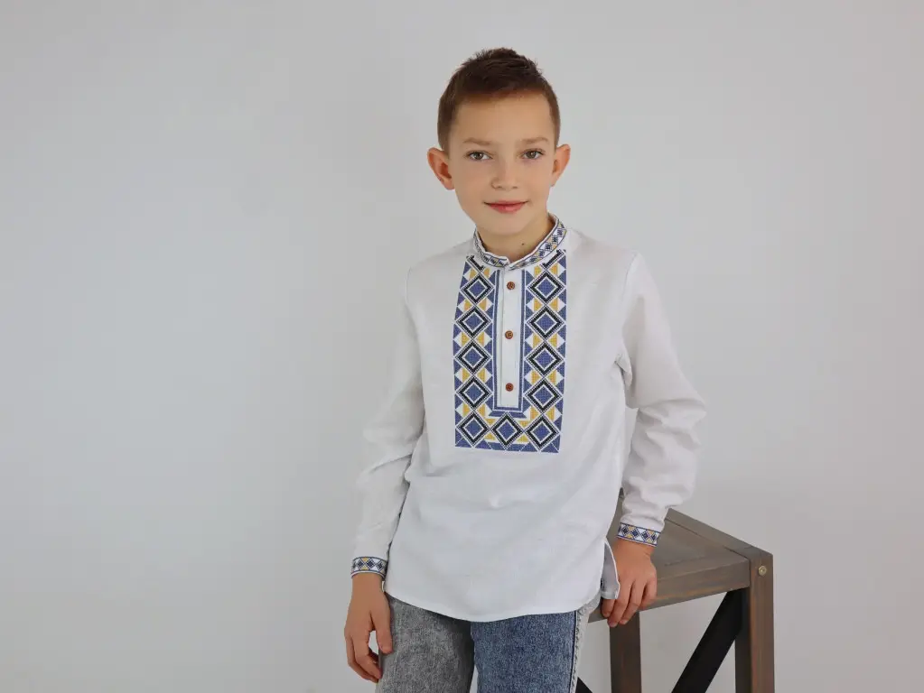 Рубашка детская с вышивкой XRmaster Эней 116 см (0001643) - фото 1