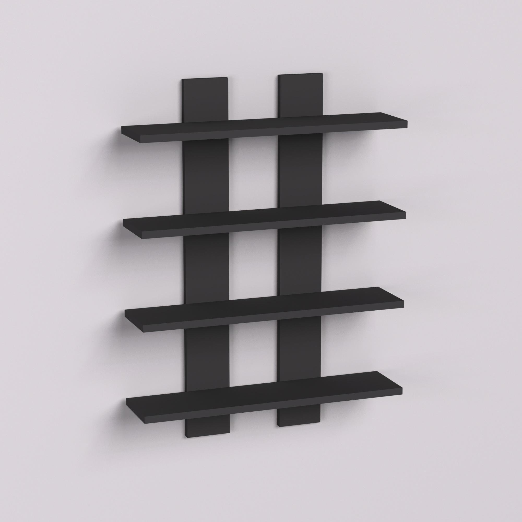 Полка подвесная П-4 600х120х800 мм Антрацит (23001) - фото 2