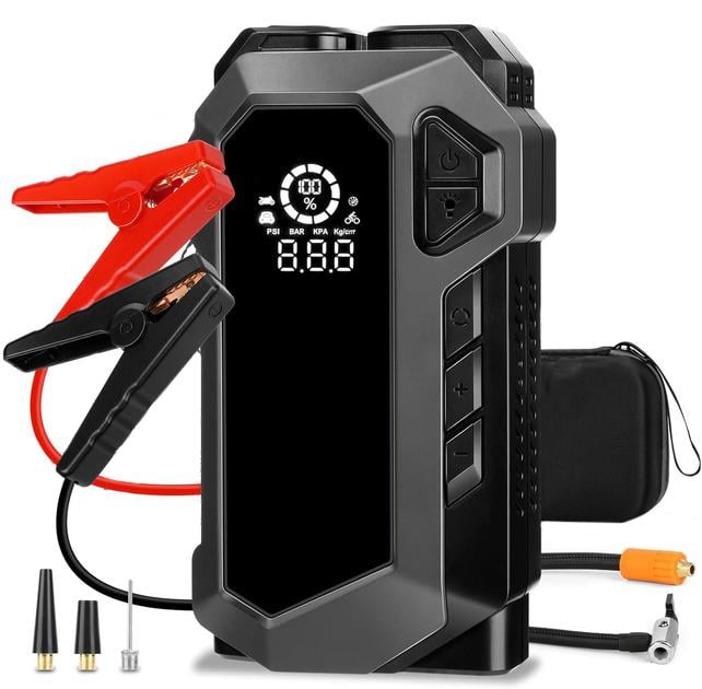 Пуско зарядное устройство Jump Starter 12V Diesel Universal + авто компрессор (1010766-Gray)