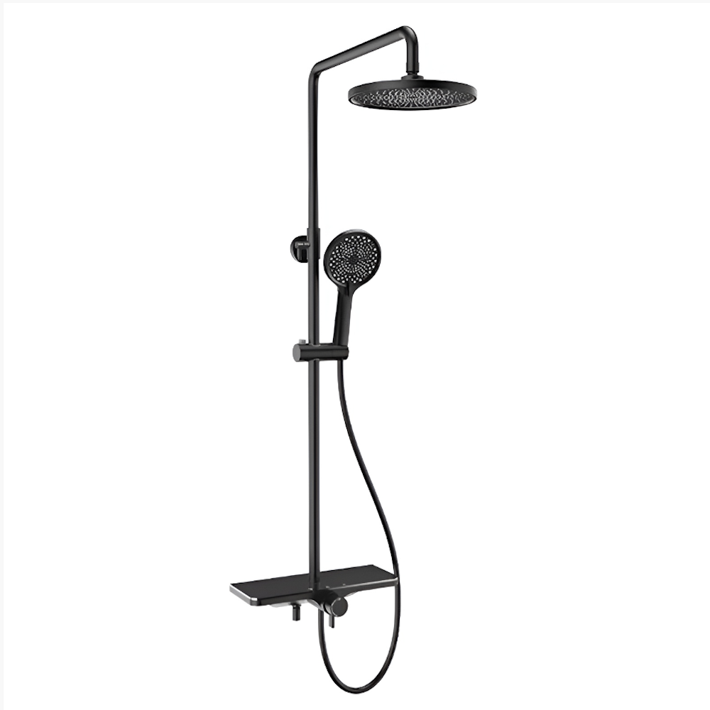 Душова система Koller Pool Trend New з термостатом латунь Чорний матовий (1127390606)