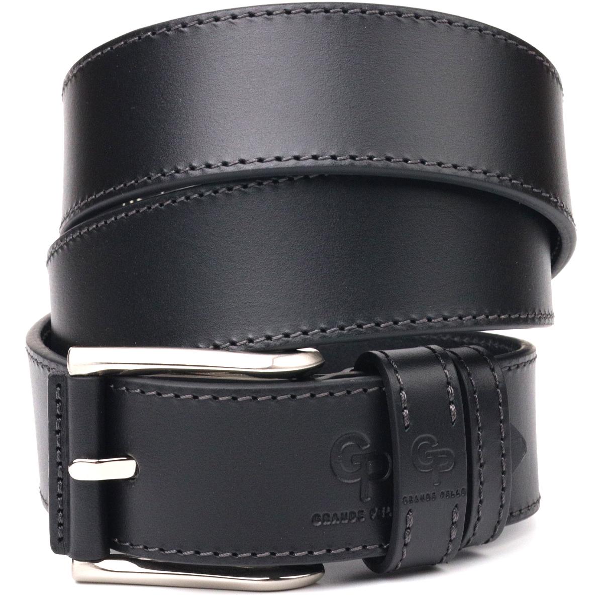 Ремень мужской GRANDE PELLE Leather Belt 21467 Черный - фото 1