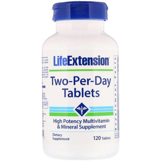 Витаминно-минеральный комплекс Life Extension Two-Per-Day 120 Tabs