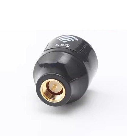 Антена FPV 5325-5945MHz 3dBi 50W RHCP Lollipop 3 SMA-maleз перехідником SMA - RP SMA Чорний (10785-1)