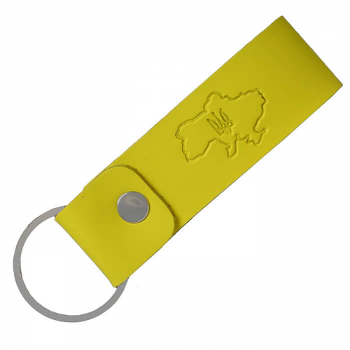 Брелок кожаный Герб на карте UA (137577)