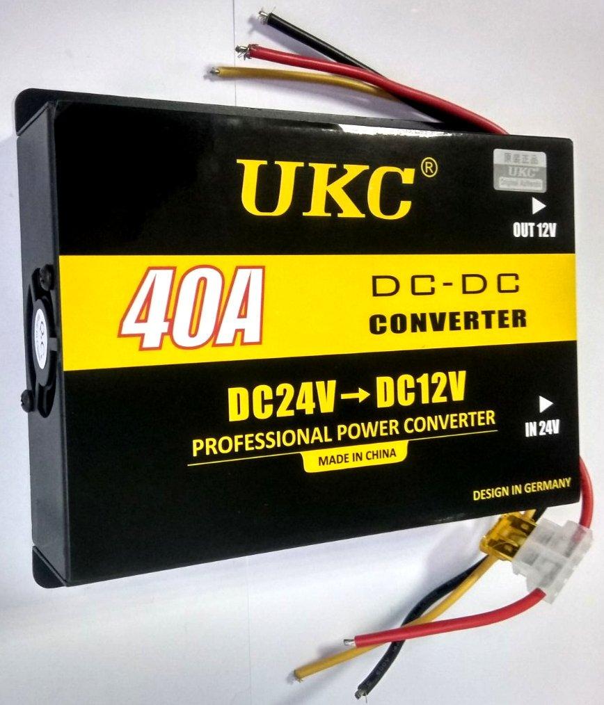 Перетворювач автомобільний UKC DDC-40A c 24 в 12 V 40 A (000045744) - фото 3