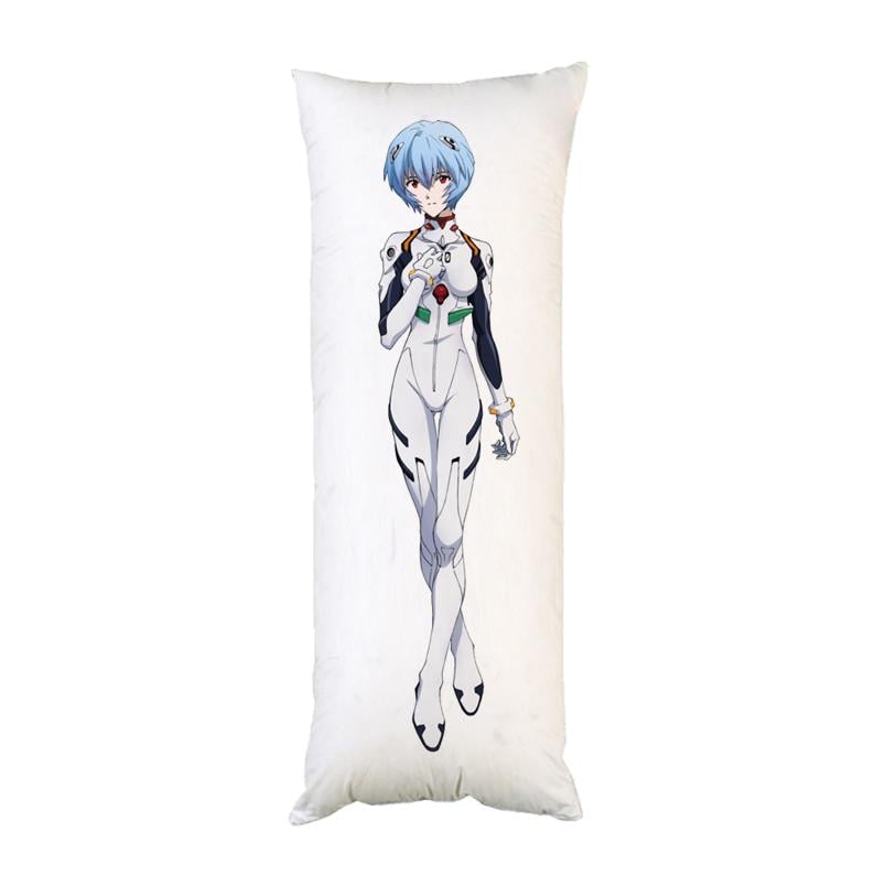 Подушка-обнимашка дакимакура Рей Аянами Евангелион Evangelion двухсторонняя 40х100 см (dk109)