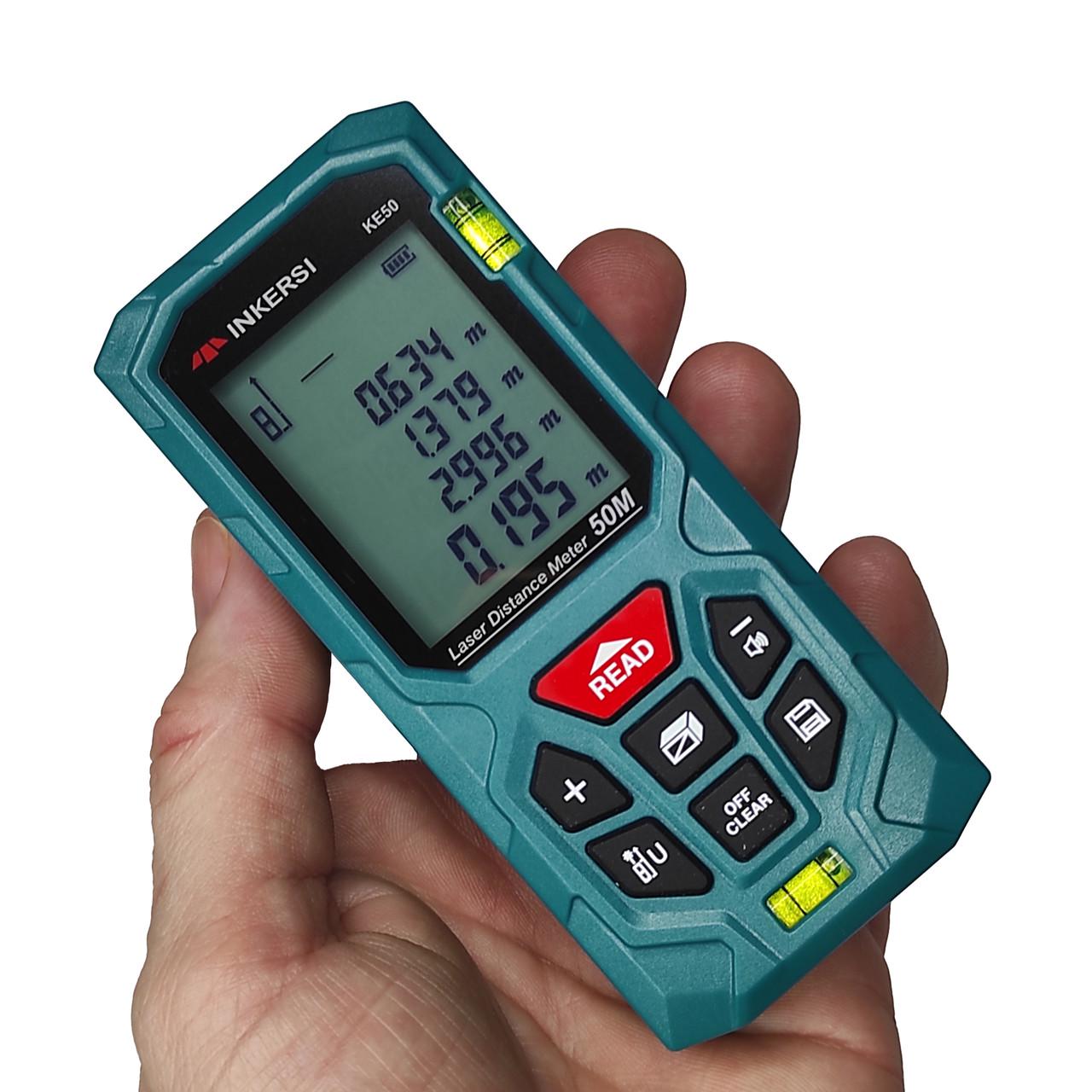 Дальномер лазерный Inkersi KE50 для измерения длины/площади/объема (2538737985) - фото 2 Дальномер лазерный Inkersi KE50 для измерения длины/площади/объема (2538737985) - фото 2