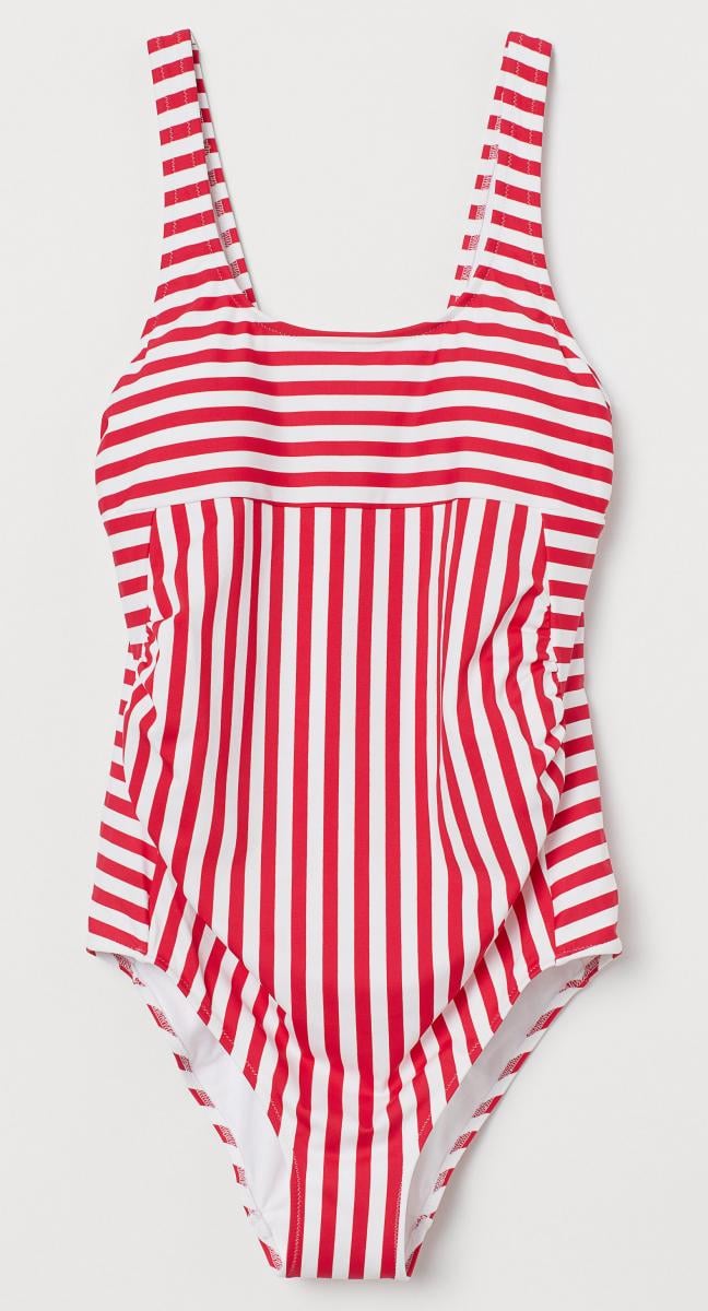 Купальник для беременных M Бело-красный (8334842sdm)