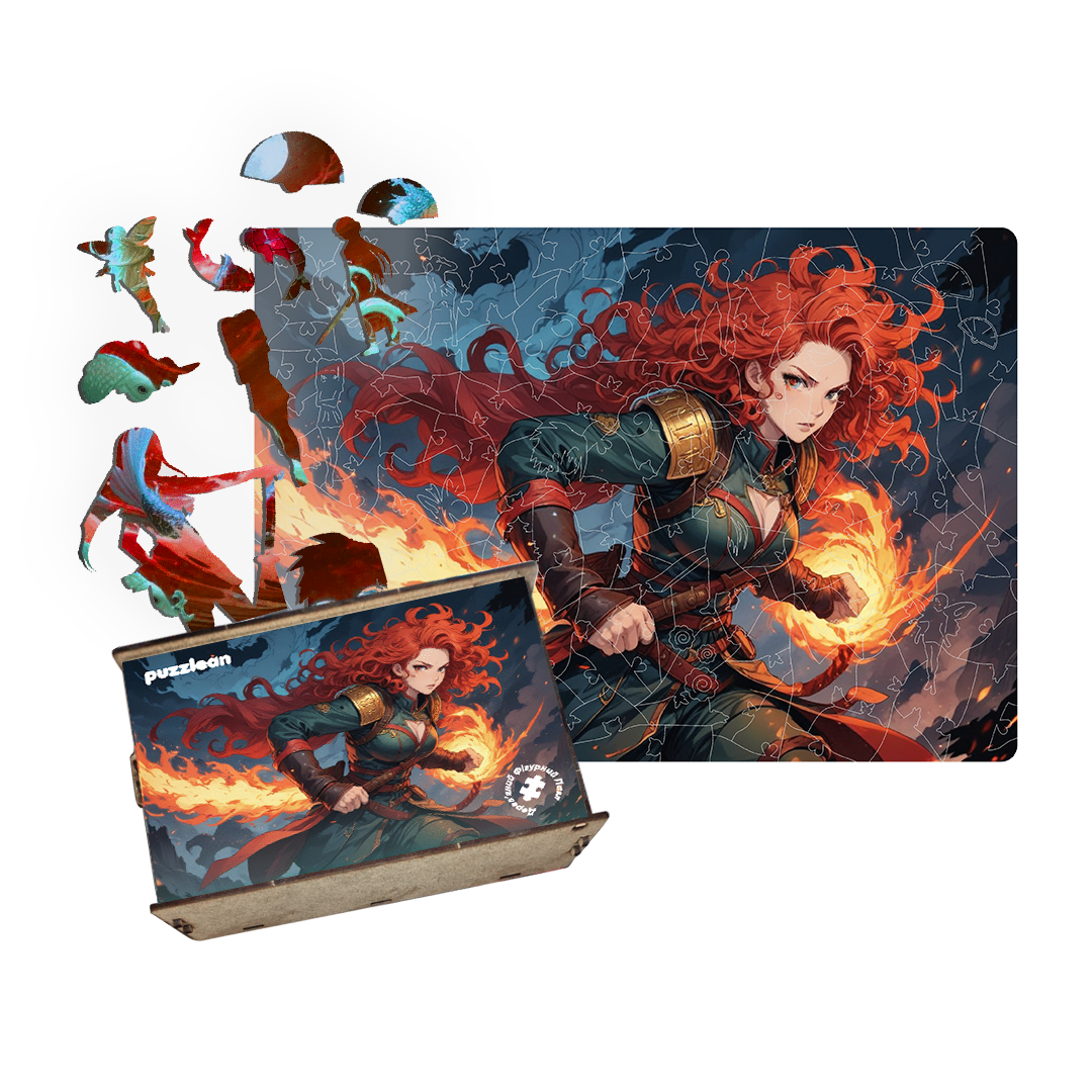 Пазл дерев'яний Аніме Вогняний Кулак у дерев'яній коробці А4 100 ел. (puzzlean-1775-DER-А4) Пазл дерев'яний Аніме Вогняний Кулак у дерев'яній коробці А4 100 ел. (puzzlean-1775-DER-А4)