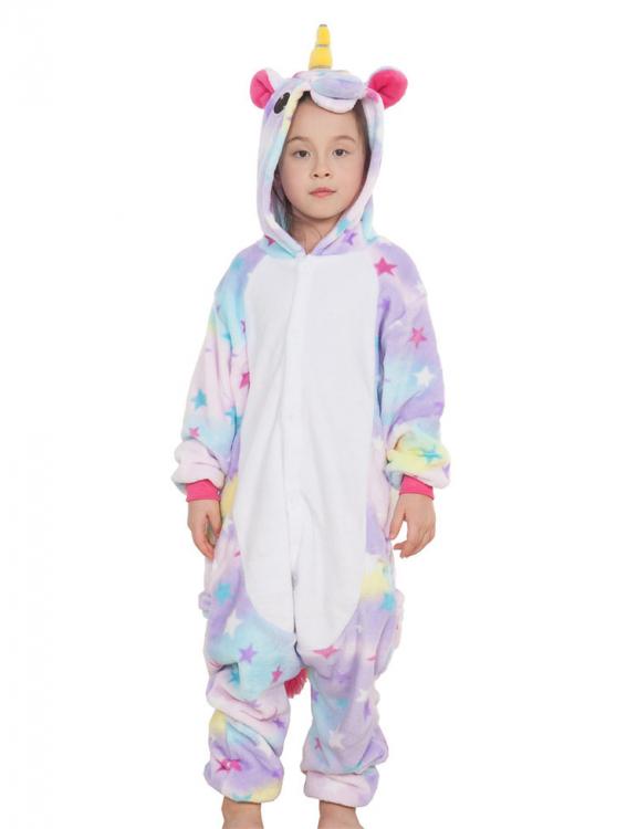 Детское кигуруми Единорог со звездами 100 см Детское кигуруми Единорог со звездами 100 см