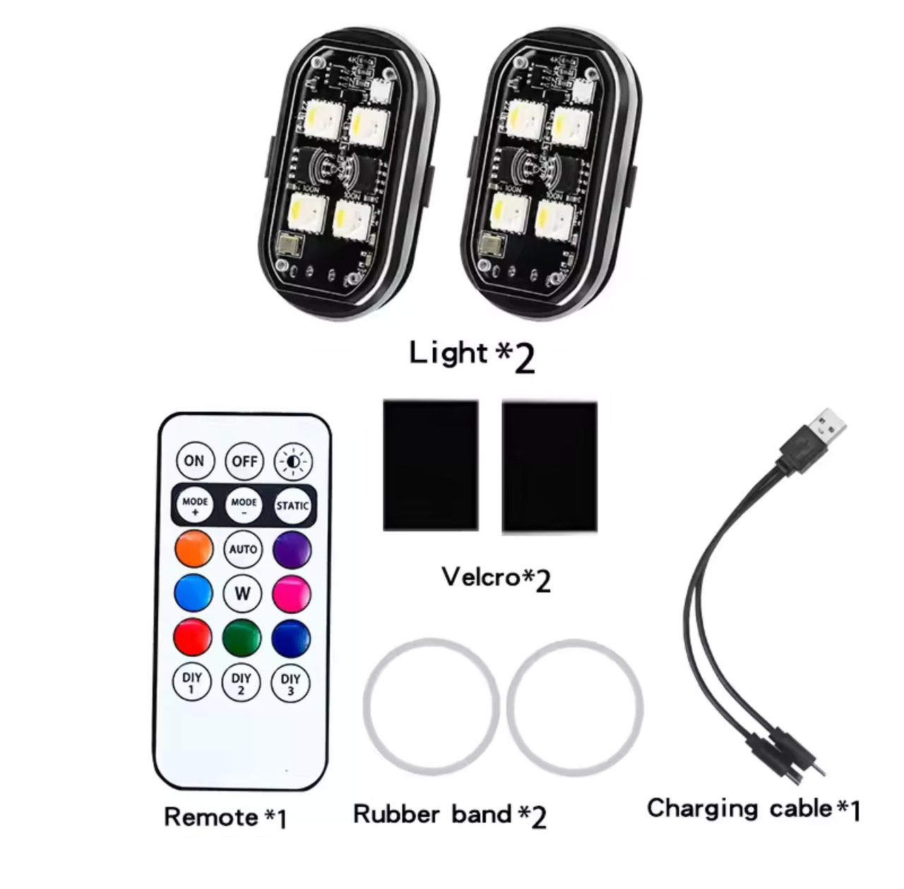 Стробоскопи-маячки LED USB із пультом 2 шт. - фото 2 Стробоскопи-маячки LED USB із пультом 2 шт. - фото 2