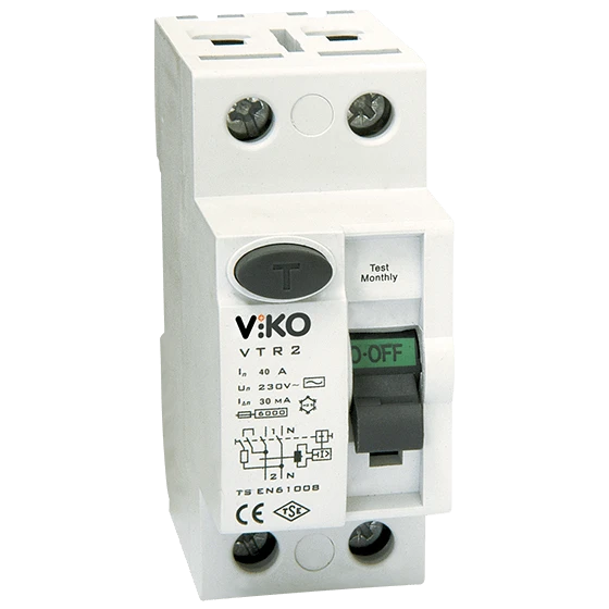 Реле дифференциальное VIKO 2P 40А 30 мА VTR2-4030 (SW-108514)