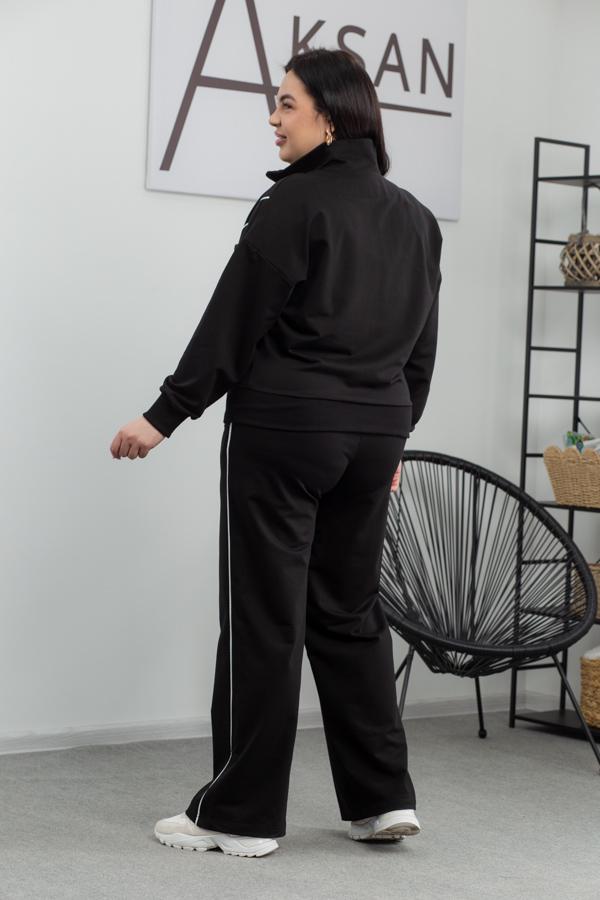 Спортивный костюм женский AKSAN двойка 2XL Черный (25.2582_black_50(2XL)) - фото 3