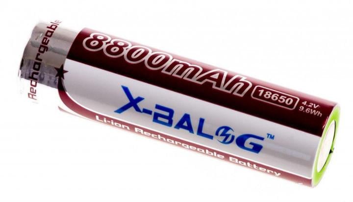 Аккумулятор 18650 X-BaloG 3,7 В 4800 mAh c защитой (MG2)