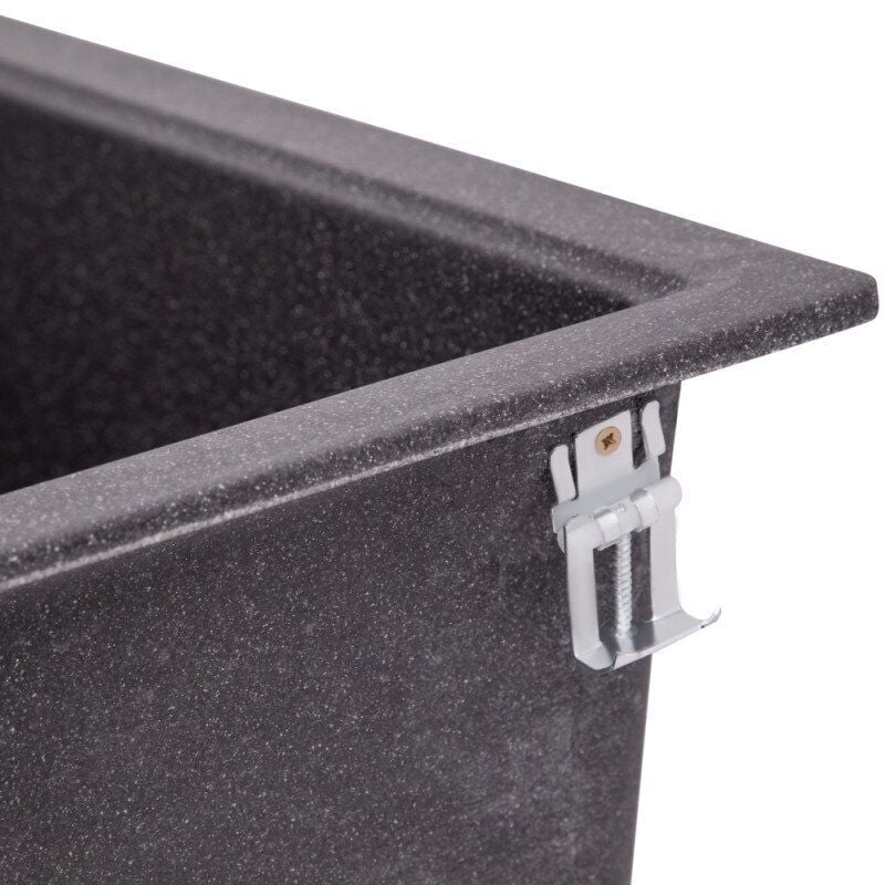 Мойка для кухни Lidz LIDZGRF13460515200 513x455 мм Черный (75353) - фото 3 Мойка для кухни Lidz LIDZGRF13460515200 513x455 мм Черный (75353) - фото 3