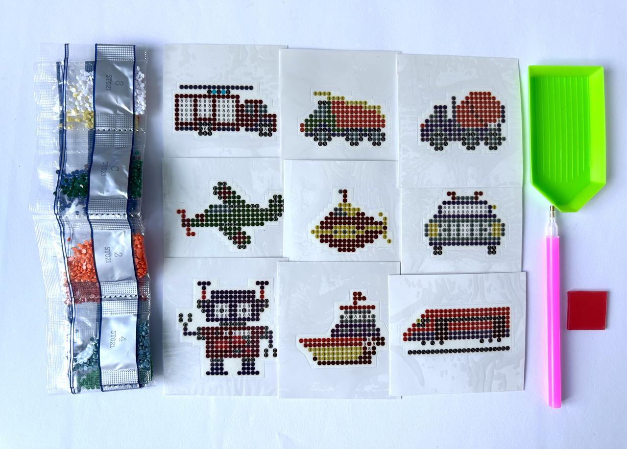 Алмазная мозаика наклейки ColorArt для мальчиков 10x10 см