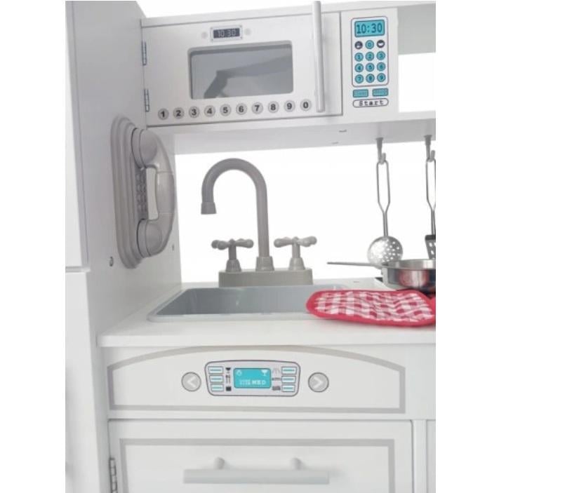 Кухня для детей деревянная Ekspand со светодиодной подсветкой 85x26x82 см (DKD01) - фото 5