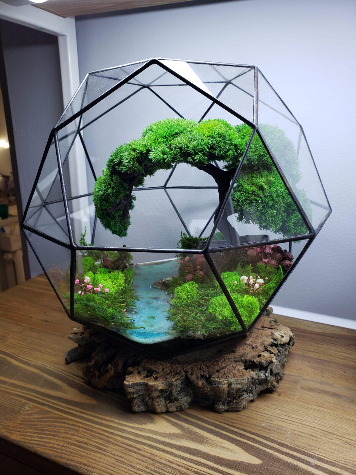 Моссариум Бонсай у реки 30 см