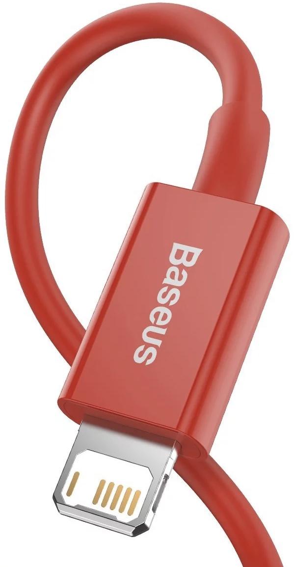 Кабель для зарядки iPhone BASEUS Superior Series Fast Charging Lightning 2,4 A 1 м Красный (20786537) - фото 8