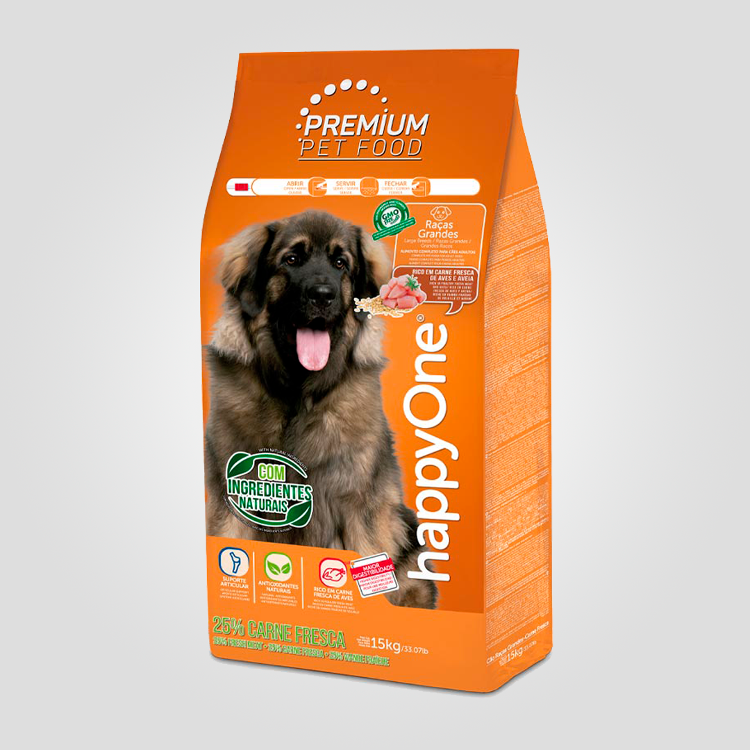 Корм сухой HappyOne Premium Dog Large Breeds Fresh Meat для собак больших пород со свежим мясом 15 кг (2080385339) - фото 1 Корм сухой HappyOne Premium Dog Large Breeds Fresh Meat для собак больших пород со свежим мясом 15 кг (2080385339) - фото 1