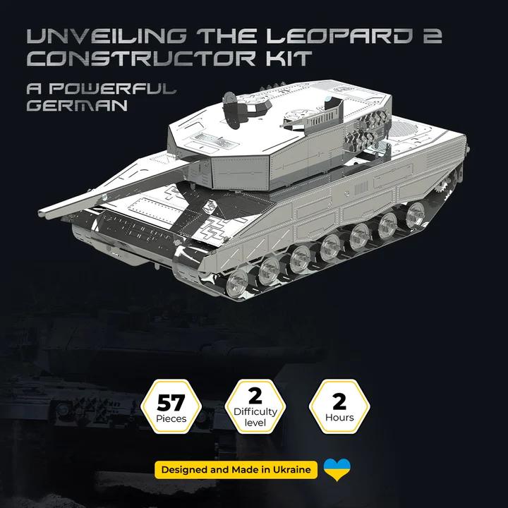 Конструктор METAL-TIME Leopard 2 Tank MT079 модель колекційна (3032564) - фото 5