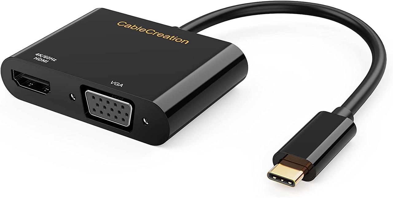 Концентратор CableCreation USB C-HDMI VGA (X001084WC1)