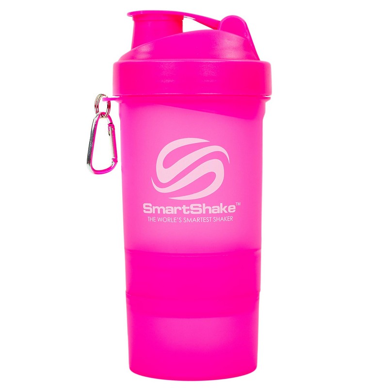 Шейкер Smart Shaker 3-х камерний Рожевий