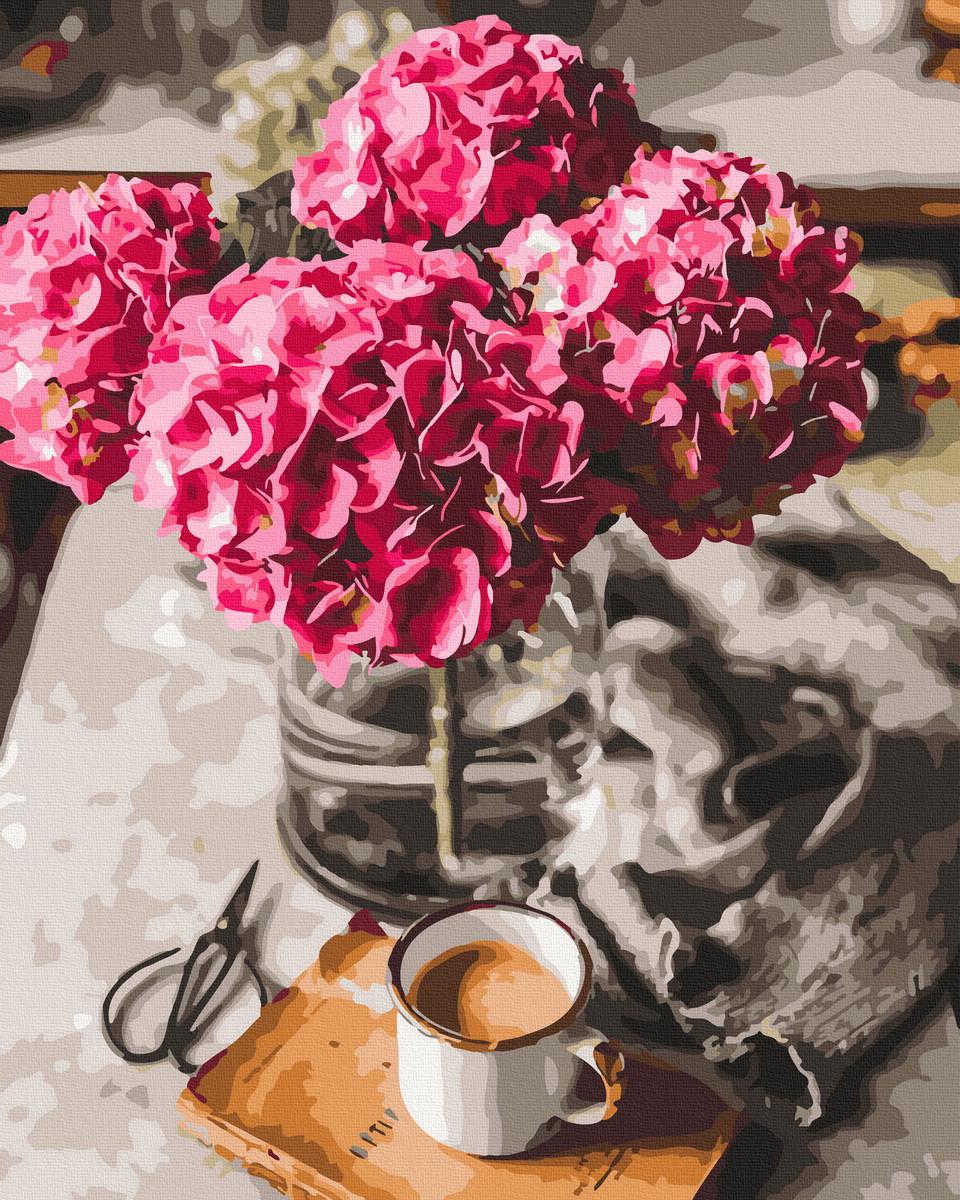 Картина по номерам Красивые гортензии 40х50 (GX44614)