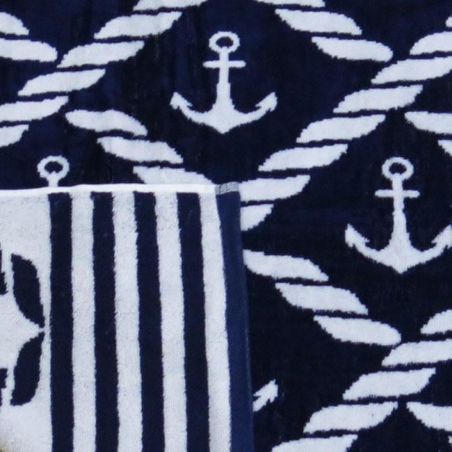 Полотенце пляжное Parisa JYD-030 Велюр Якорь 100x150 см Синий (28092475) - фото 2 Полотенце пляжное Parisa JYD-030 Велюр Якорь 100x150 см Синий (28092475) - фото 2