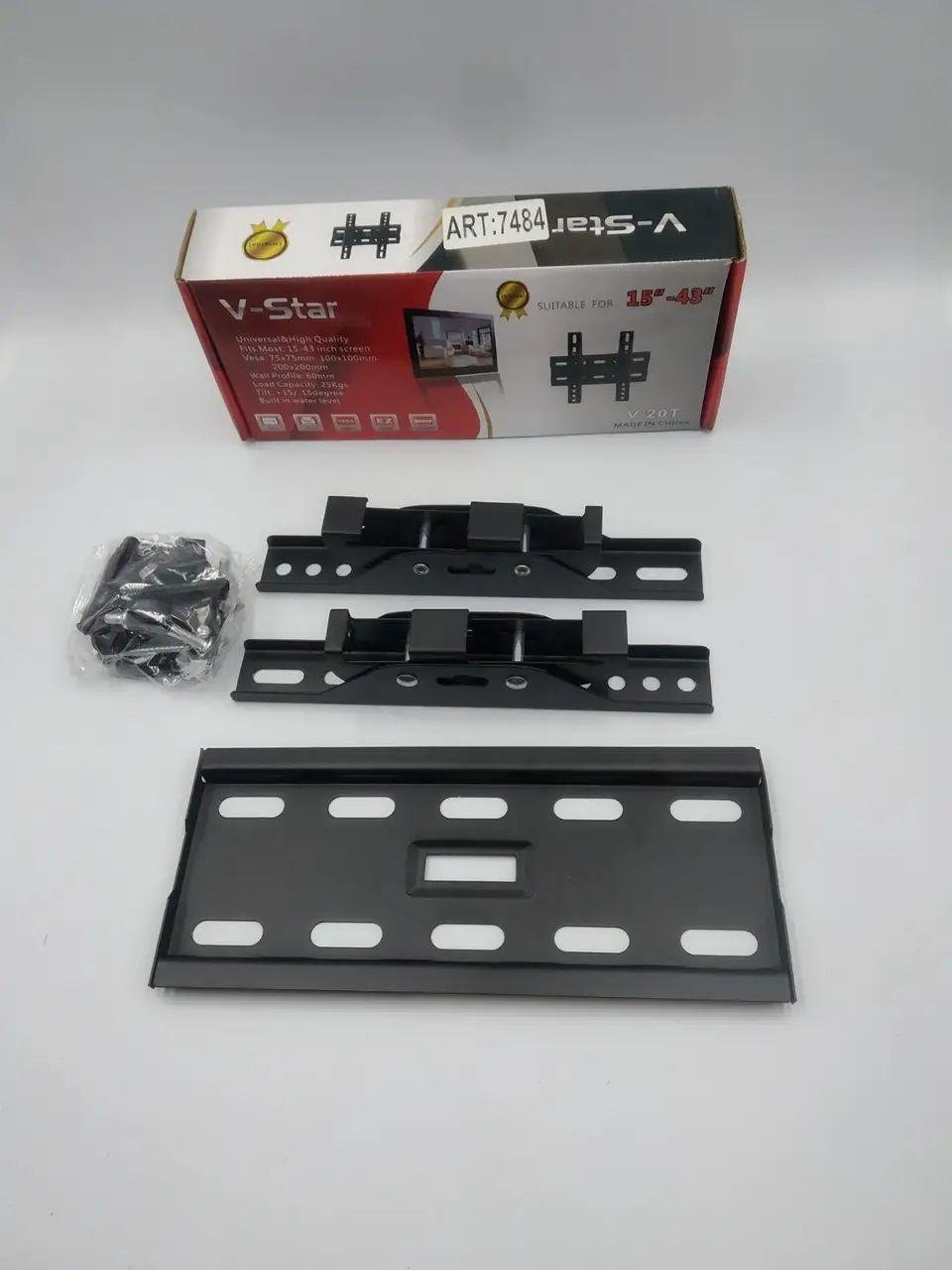 Кріплення для телевізорів VESA 15-43 V-Star V-20T Чорний (7484) - фото 6 Кріплення для телевізорів VESA 15-43 V-Star V-20T Чорний (7484) - фото 6