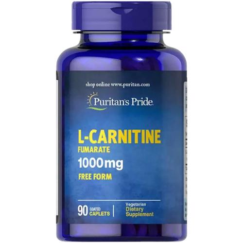 Карнитин Puritan's Pride L-Carnitine Fumarate 1000 мг 90 Caplets