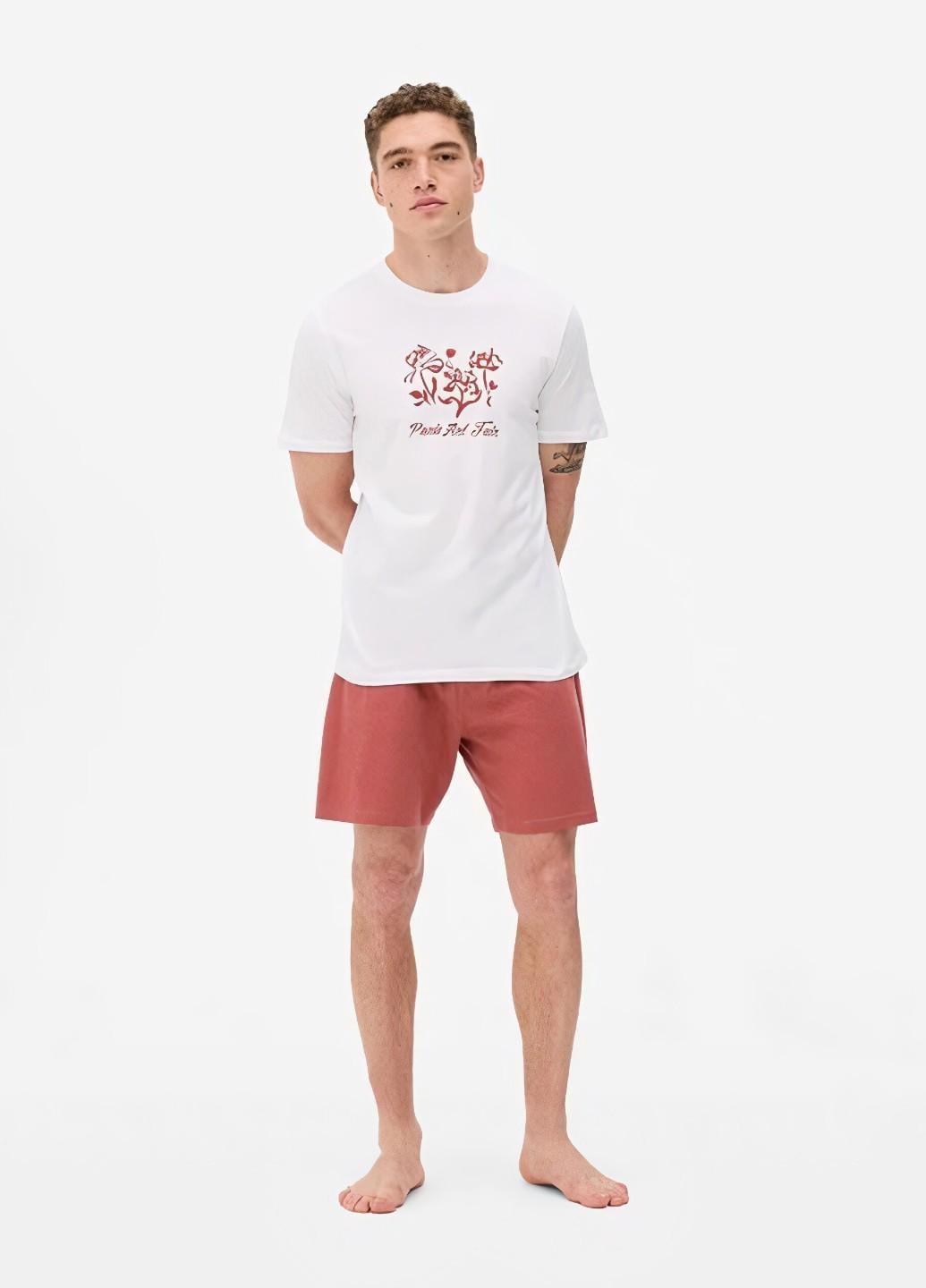Комплект короткої піжами PRIMARK Pyjamas ''Paris Art Fair'' М Гірчичний (265) Комплект короткої піжами PRIMARK Pyjamas ''Paris Art Fair'' М Гірчичний (265)