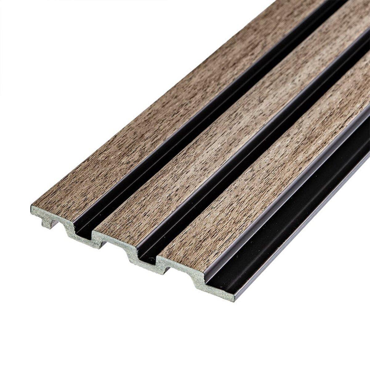 Рельс декоративный PS 2900х120х12 мм Серо-коричневый (SW-00001744)