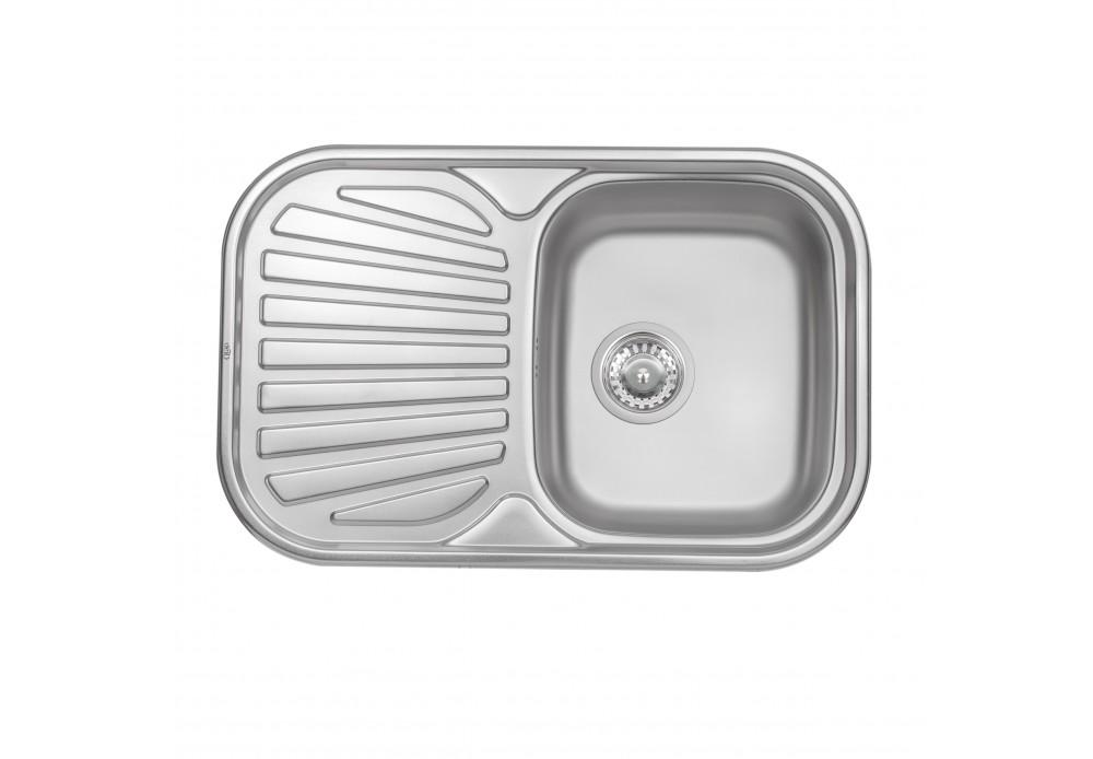 Кухонная мойка Q-tap 7448 0,8 мм Satin (QT7448SAT08)